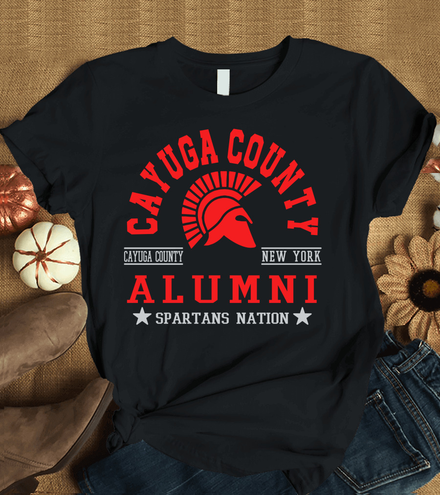 Cayuga County Alumni Spartans Nation New York T-Shirt
