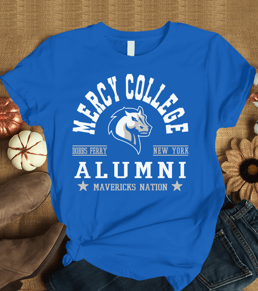 Mercy College Alumni Mavericks Nation Dobbs Ferry New York T-Shirt