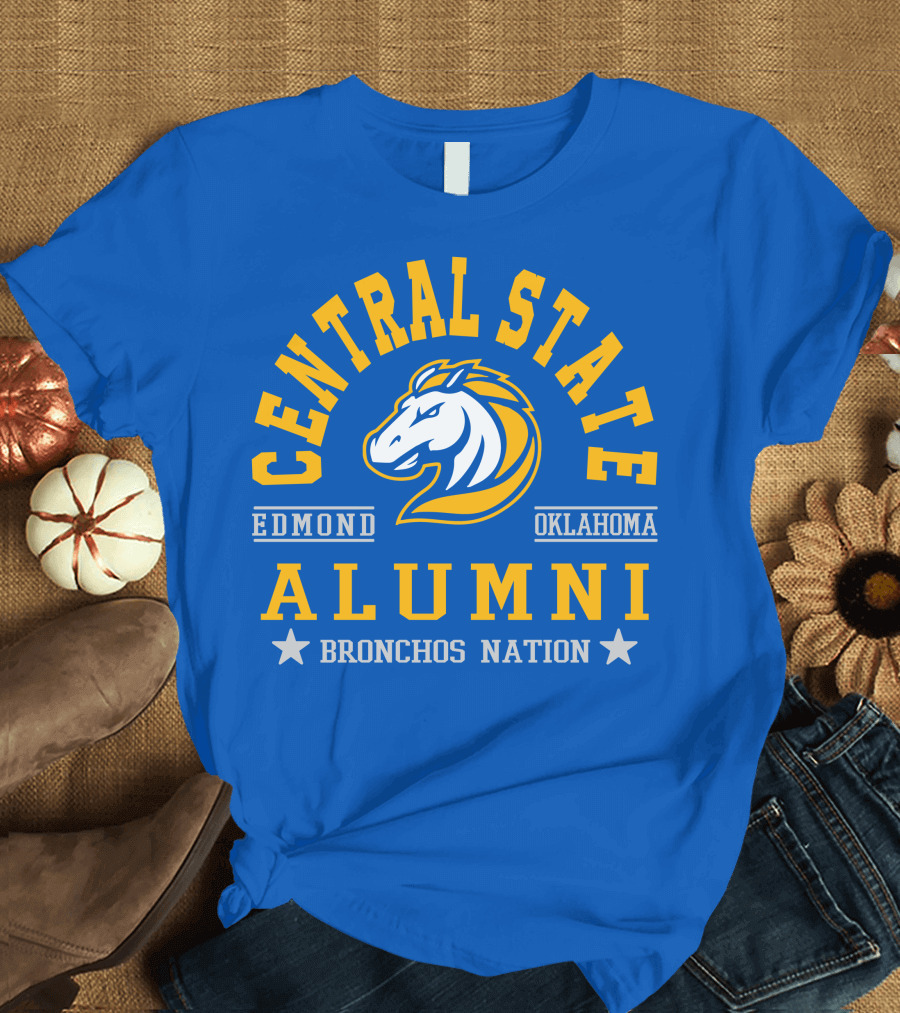 Central State Alumni Edmond Oklahoma Bronchos Nation T-Shirt