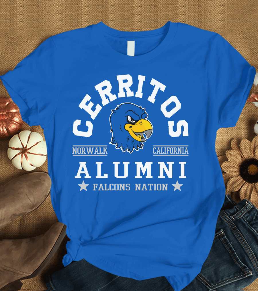 Cerritos Norwalk California Alumni Falcons Nation T-Shirt