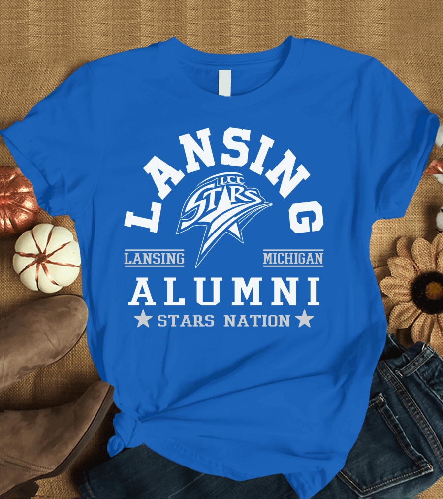 Lansing Michigan LCC Stars Alumni Stars Nation T-Shirt