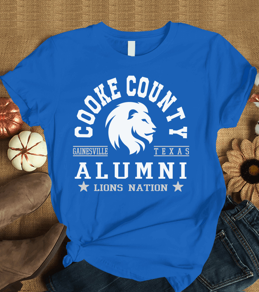 Cooke County College Alumni Gainesville Texas Lions Nation T-Shirt