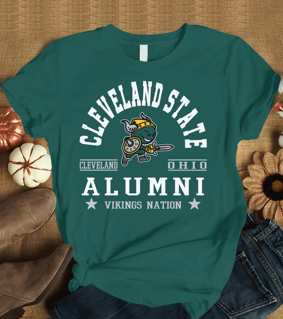 Cleveland State University Ohio Alumni Vikings Nation T-Shirt
