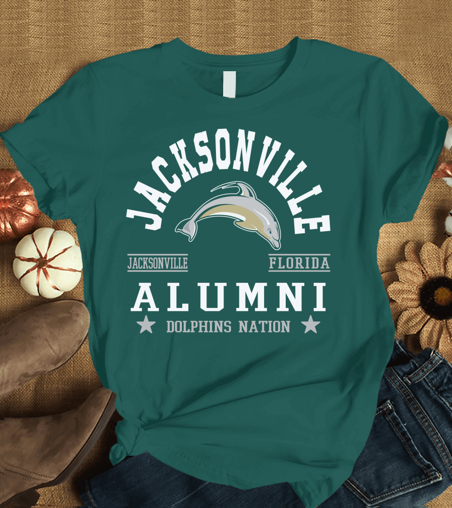 Jacksonville Florida Alumni Dolphins Nation T-Shirt