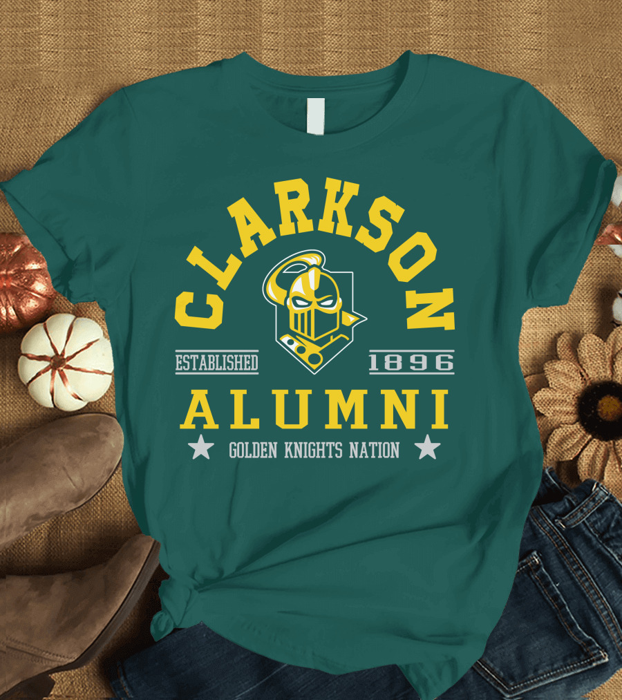 Clarkson Alumni Established 1896 Golden Knights Nation T-Shirt