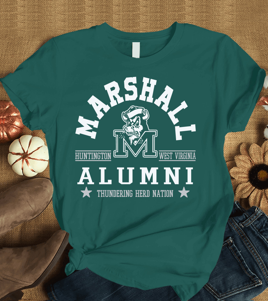 Marshall Alumni Thundering Herd Nation Huntington West Virginia T-Shirt