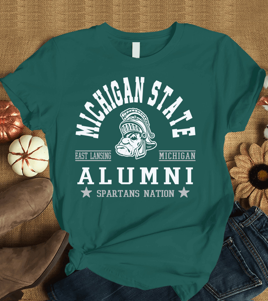Michigan State University Alumni Spartans Nation East Lansing Michigan T-Shirt