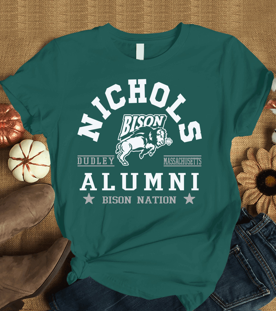 Nichols College Dudley Massachusetts Bison Alumni Nation T-Shirt