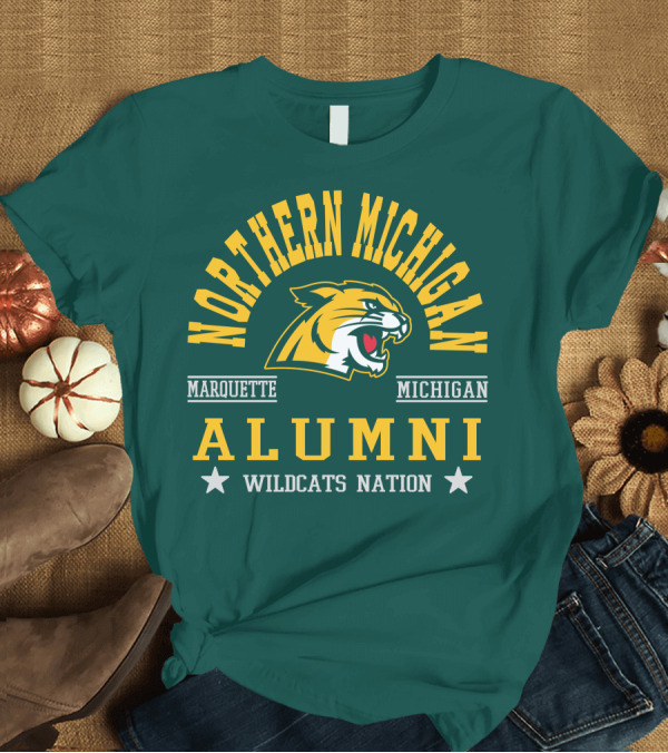 T-Shirt: Northern Michigan University Marquette Alumni Wildcats Nation T-Shirt Northern Michigan University Marquette Alumni Wildcats Nation T-Shirt