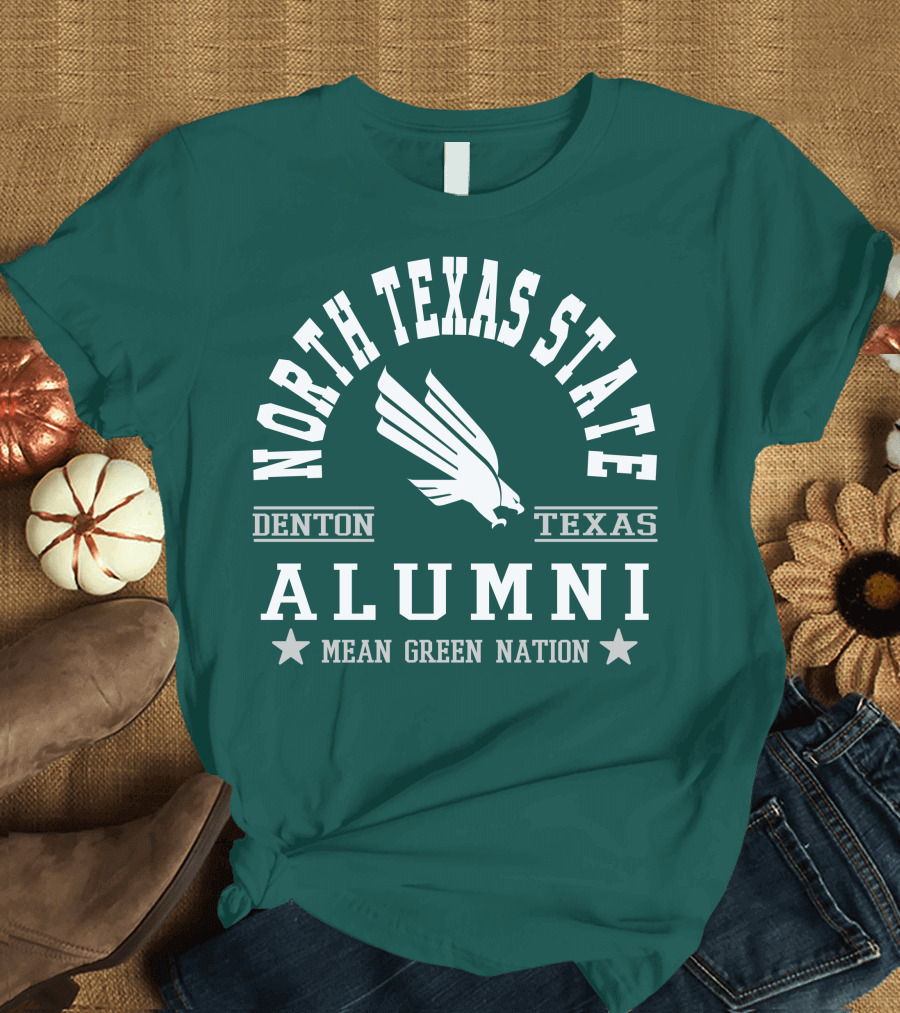 North Texas State Denton Texas Alumni Mean Green Nation T-Shirt