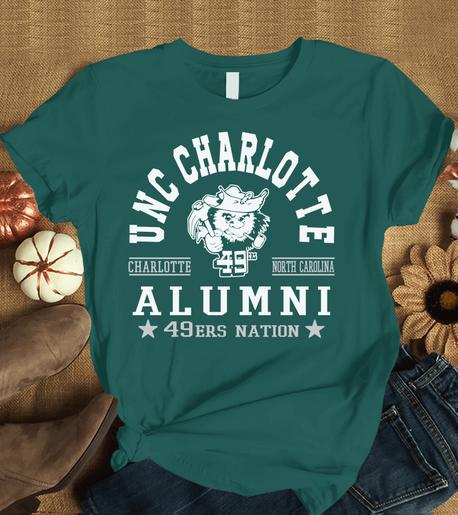 UNC Charlotte Alumni 49ers Nation Charlotte North Carolina T-Shirt