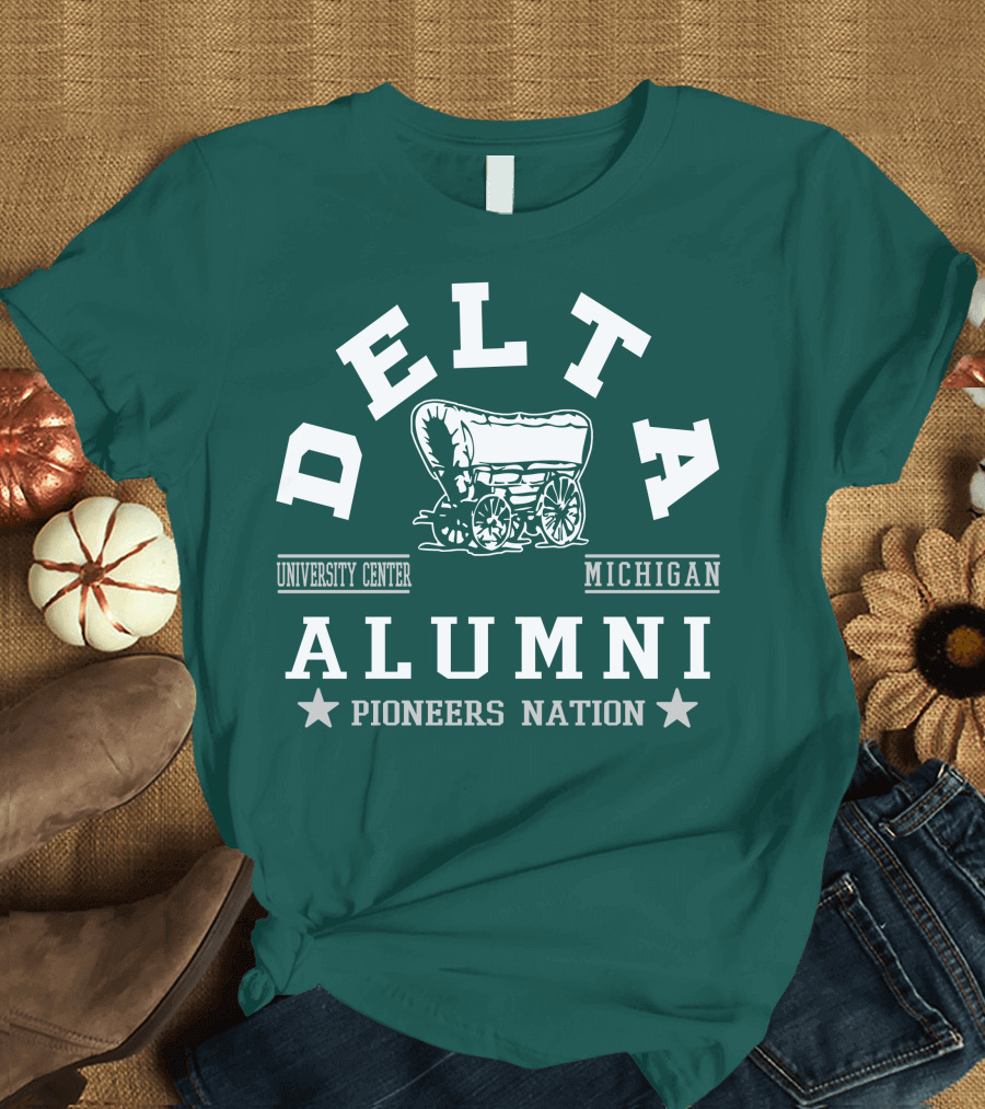 Delta University Center Michigan Alumni Pioneers Nation T-Shirt