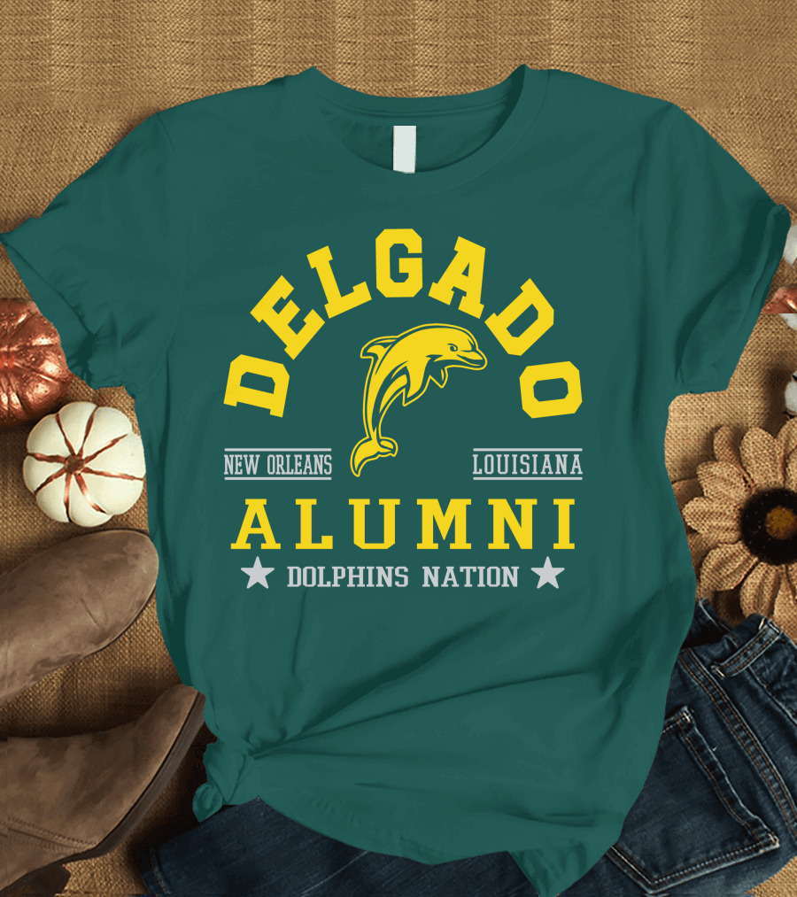 Delgado Alumni New Orleans Louisiana Dolphins Nation T-Shirt
