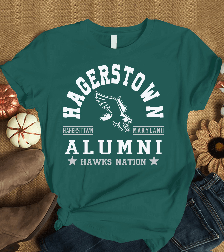 Hagerstown Maryland Alumni Hawks Nation T-Shirt