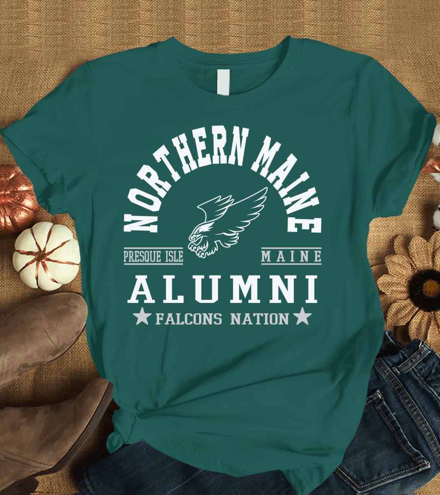 Northern Maine Alumni Presque Isle Falcons Nation T-Shirt