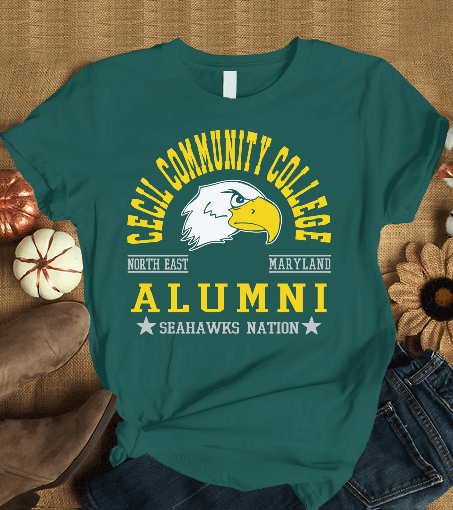 Cecil Community College Alumni Seahawks Nation North East Maryland T-Shirt
