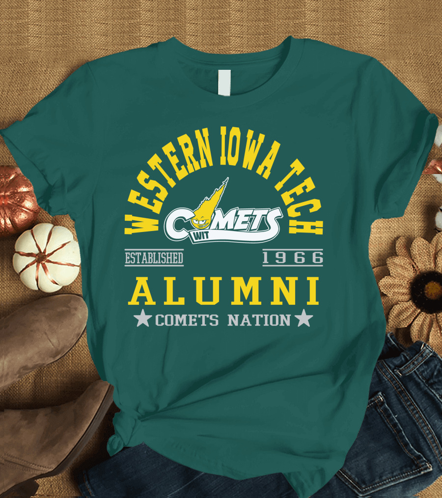 Western Iowa Tech Comets Alumni Established 1966 Comets Nation T-Shirt