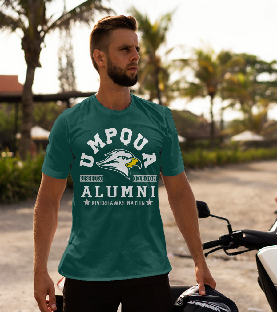 Umpqua Alumni Roseburg Oregon Riverhawks Nation T-Shirt