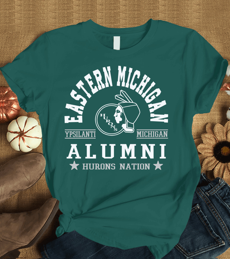 Eastern Michigan Alumni Hurons Nation Ypsilanti Michigan T-Shirt