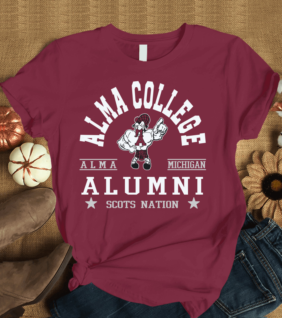 Alma College Michigan Alumni Scots Nation T-Shirt