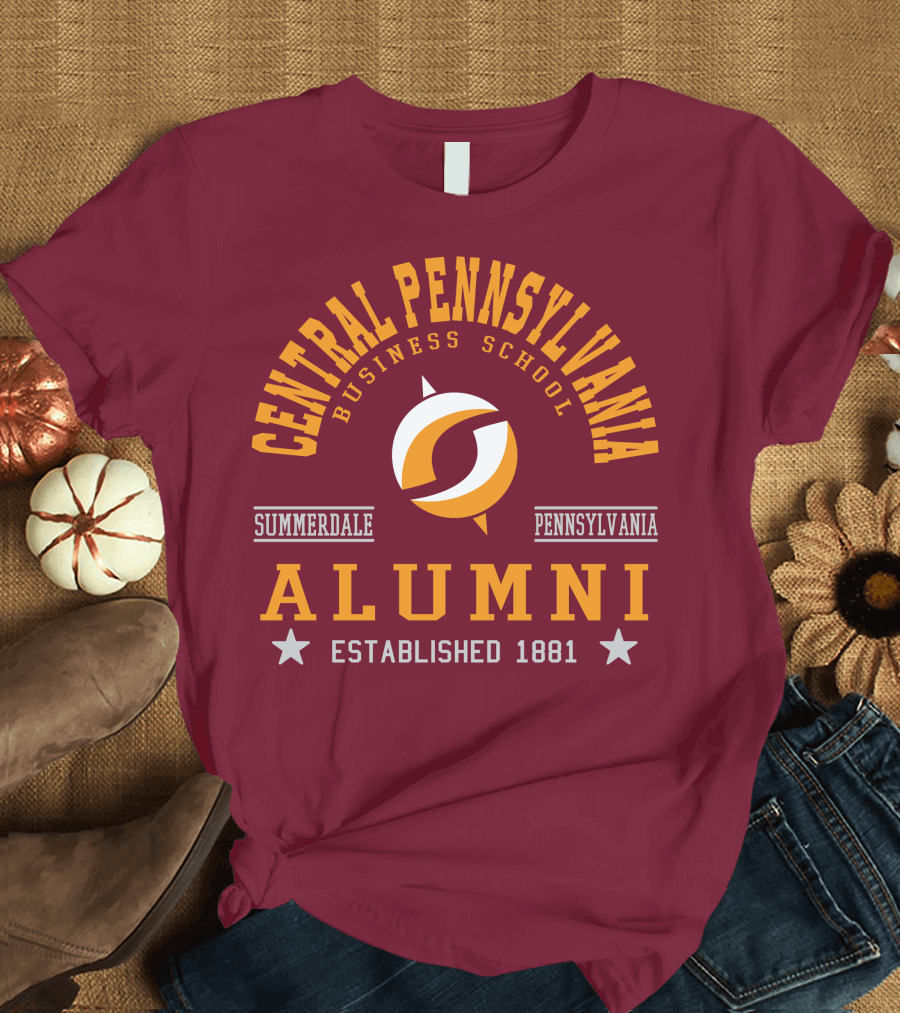 Central Pennsylvania Business School Alumni Summerdale Pennsylvania Established 1881 T-Shirt