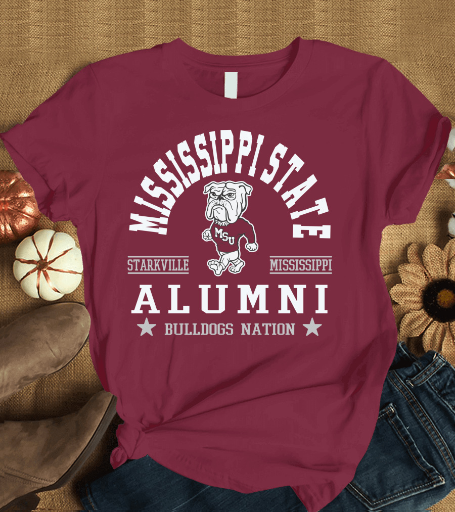 Mississippi State University Alumni Bulldogs Nation Starkville Mississippi T-Shirt
