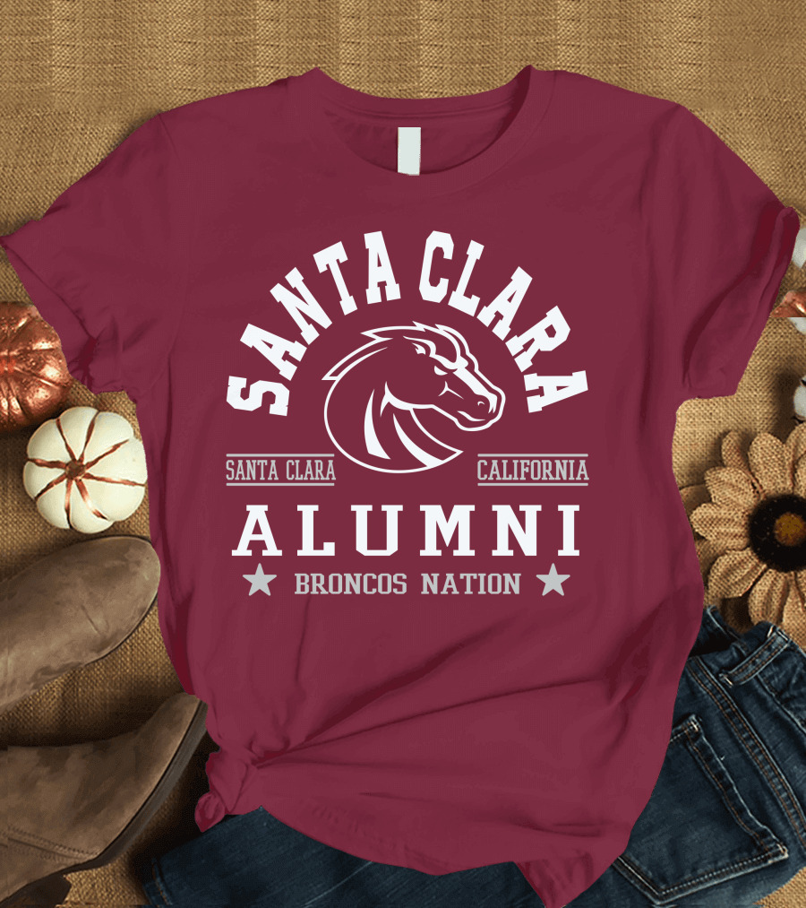 Santa Clara Alumni California Broncos Nation T-Shirt