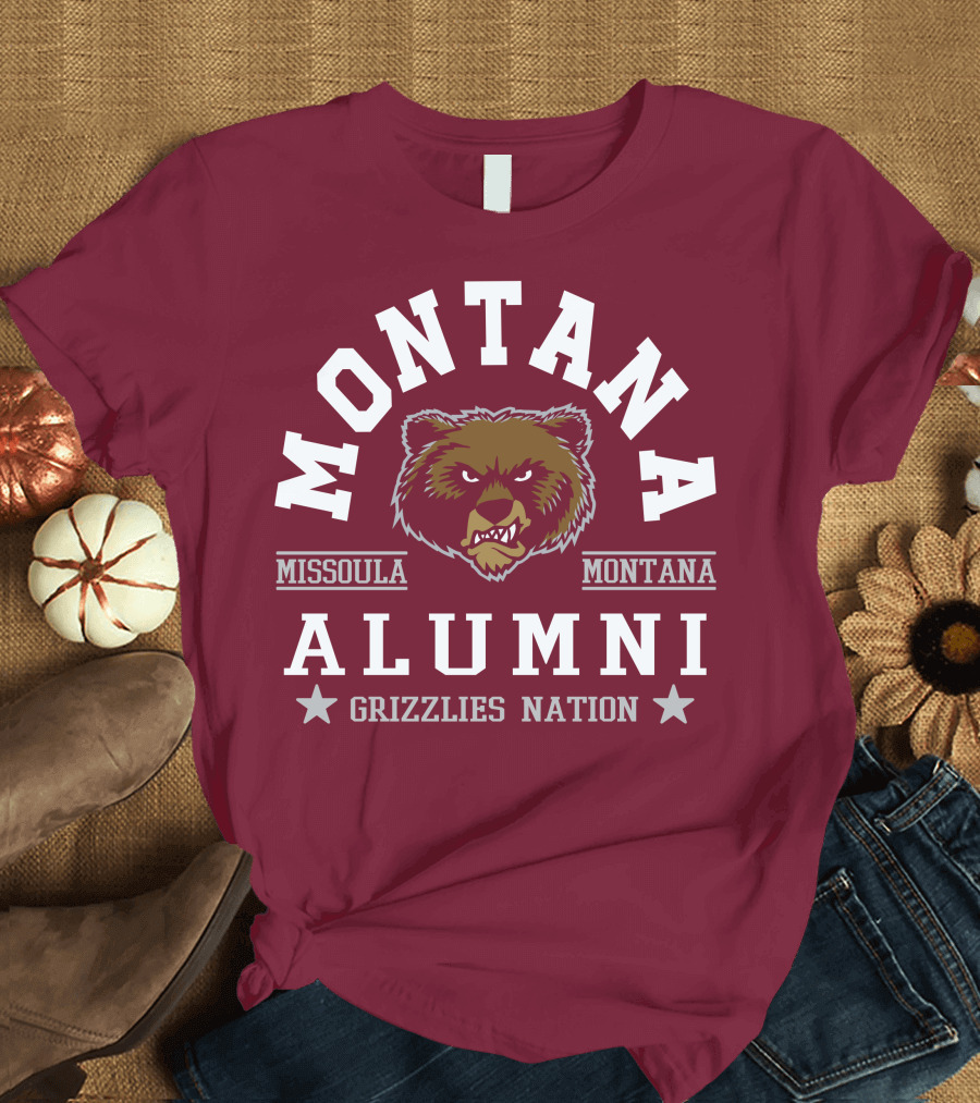 Montana Grizzlies Alumni Missoula Montana Nation T-Shirt