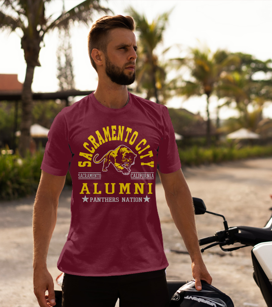 Sacramento City Alumni Panthers Nation Sacramento California T-Shirt