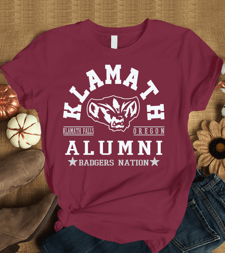 Klamath Falls Oregon Alumni Badgers Nation T-Shirt