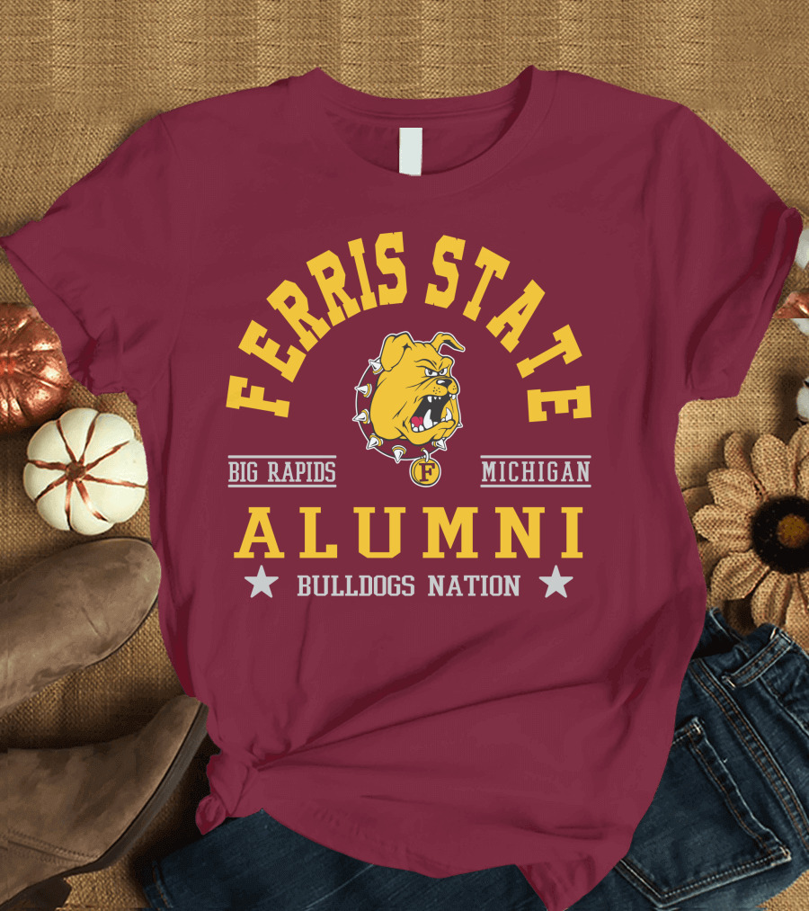 Ferris State Alumni Bulldogs Nation Big Rapids Michigan T-Shirt