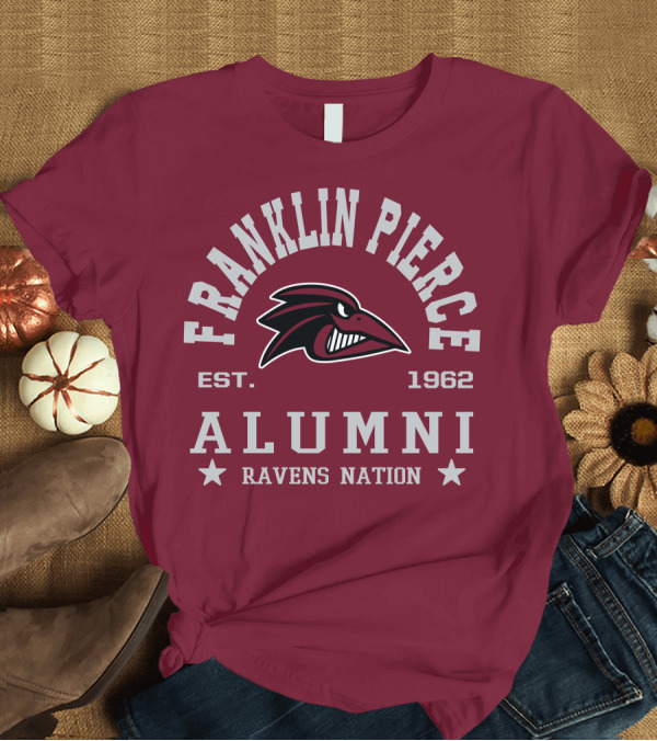 T-Shirt: Franklin Pierce Alumni Ravens Nation Est. 1962 T-Shirt Franklin Pierce Alumni Ravens Nation Est. 1962 T-Shirt