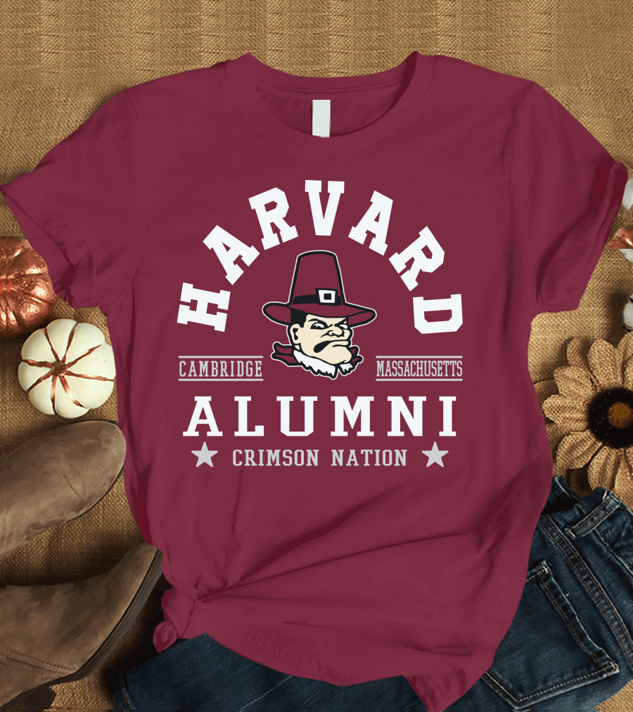 Harvard Alumni Cambridge Massachusetts Crimson Nation T-Shirt