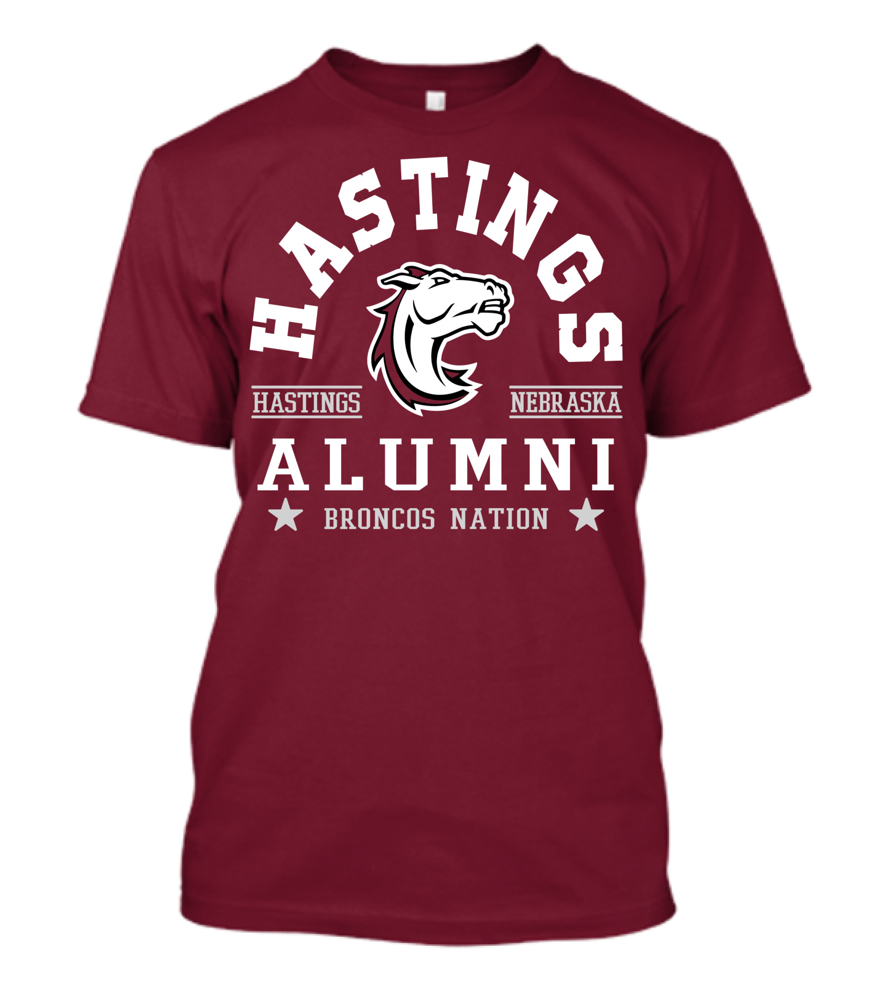 Hastings Nebraska Alumni Broncos Nation Hastings College T-Shirt