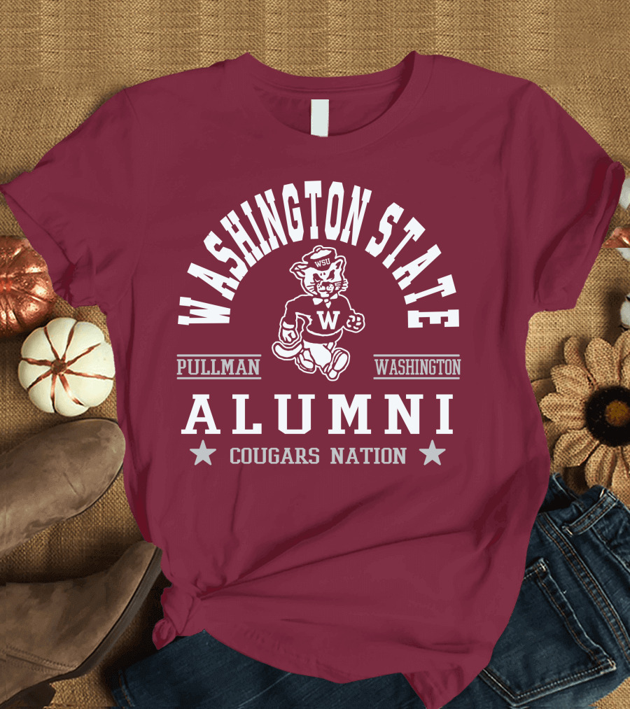 Washington State Alumni Pullman Cougars Nation T-Shirt