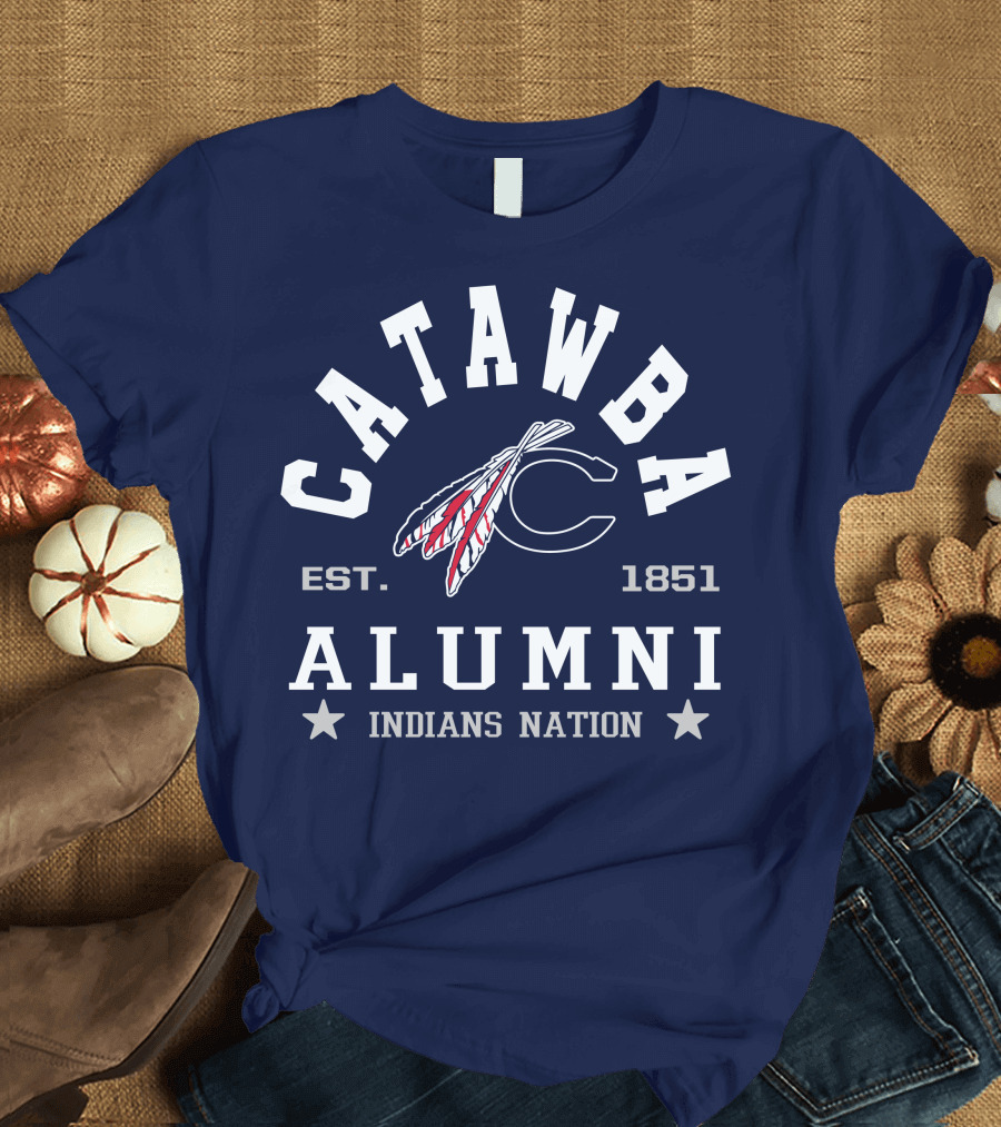 Catawba Alumni Indians Nation Est. 1851 T-Shirt