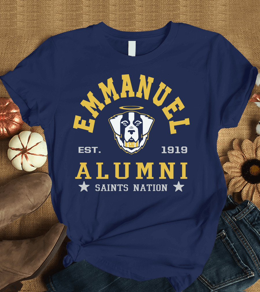 EMMANUEL Alumni EST. 1919 Saints Nation T-Shirt