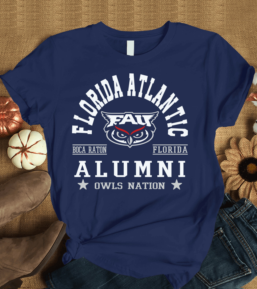 Florida Atlantic Alumni Owls Nation Boca Raton Florida T-Shirt