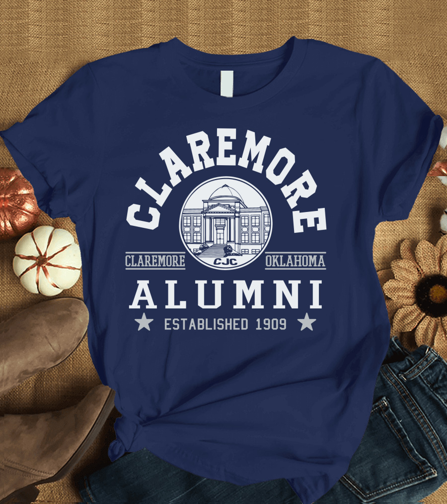 Claremore Oklahoma CJC Alumni Established 1909 T-Shirt