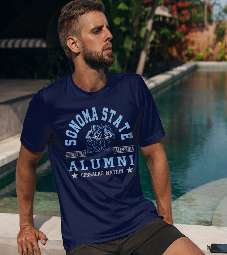 Sonoma State SSC Alumni Cossacks Nation Rohnert Park California T-Shirt