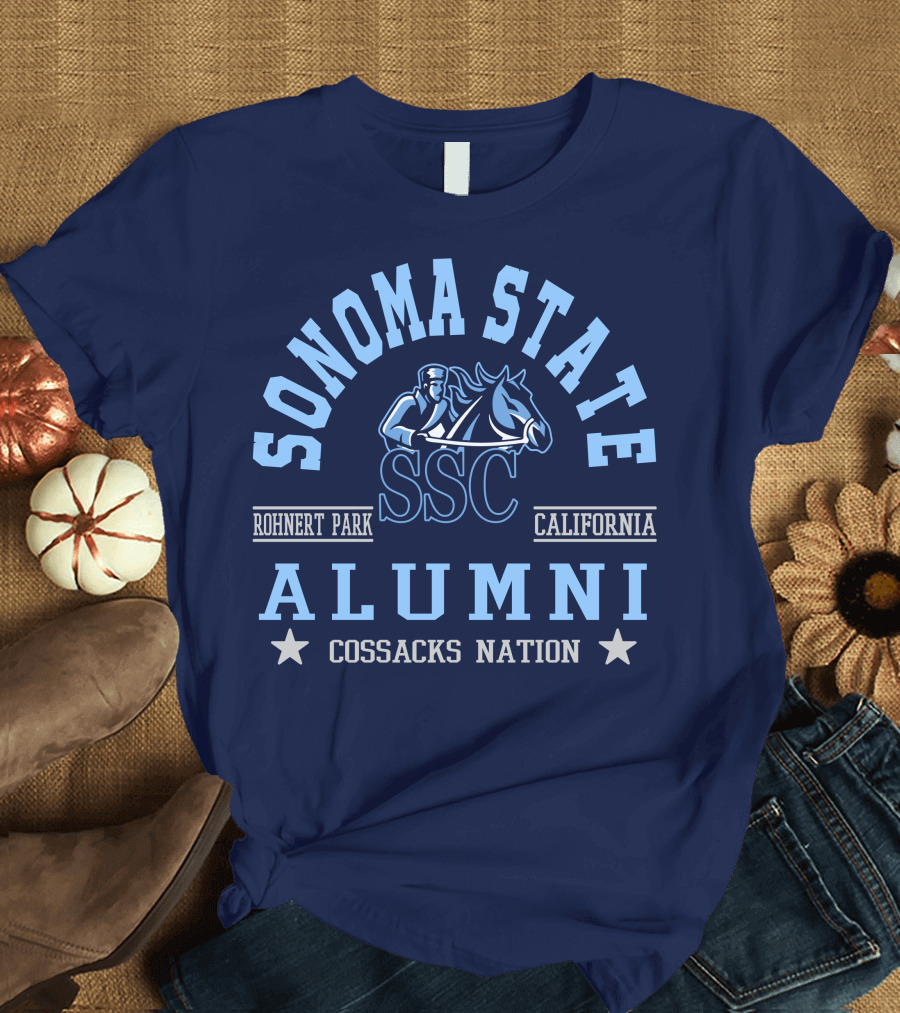 Sonoma State SSC Alumni Cossacks Nation Rohnert Park California T-Shirt