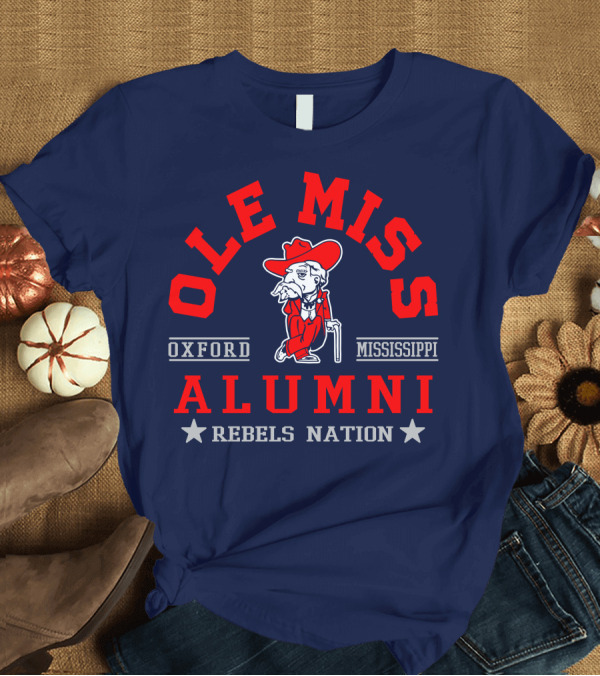 T-Shirt: Ole Miss Rebels Alumni Oxford Mississippi Nation T-Shirt Ole Miss Rebels Alumni Oxford Mississippi Nation T-Shirt