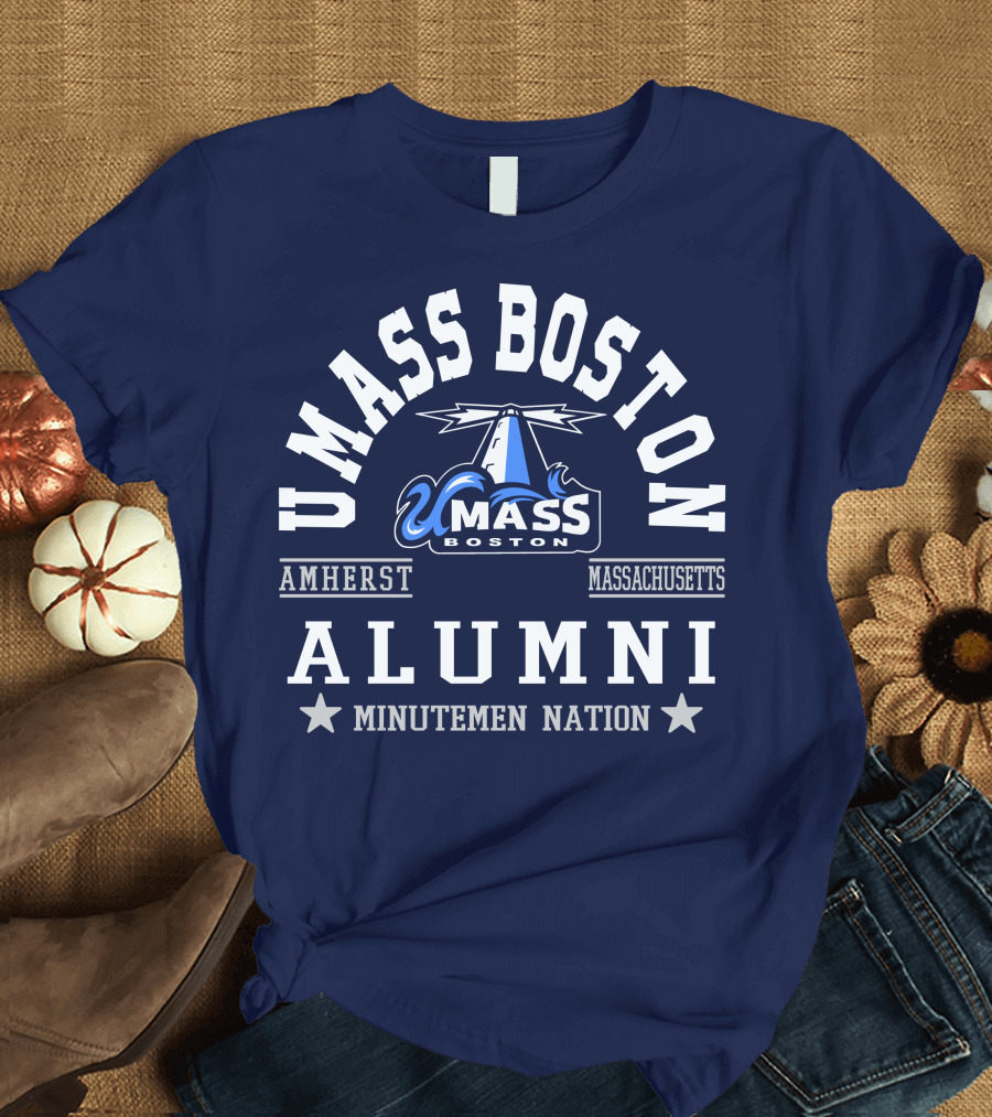UMass Boston Alumni Amherst Massachusetts Minutemen Nation T-Shirt