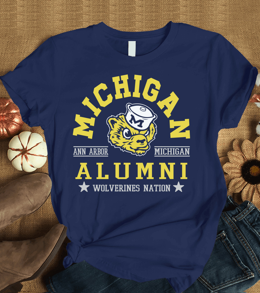 Michigan Alumni Wolverines Nation Ann Arbor Michigan T-Shirt
