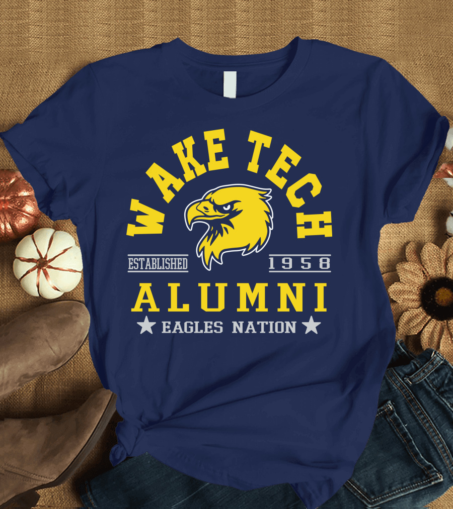 Wake Tech Alumni Eagles Nation Established 1958 T-Shirt