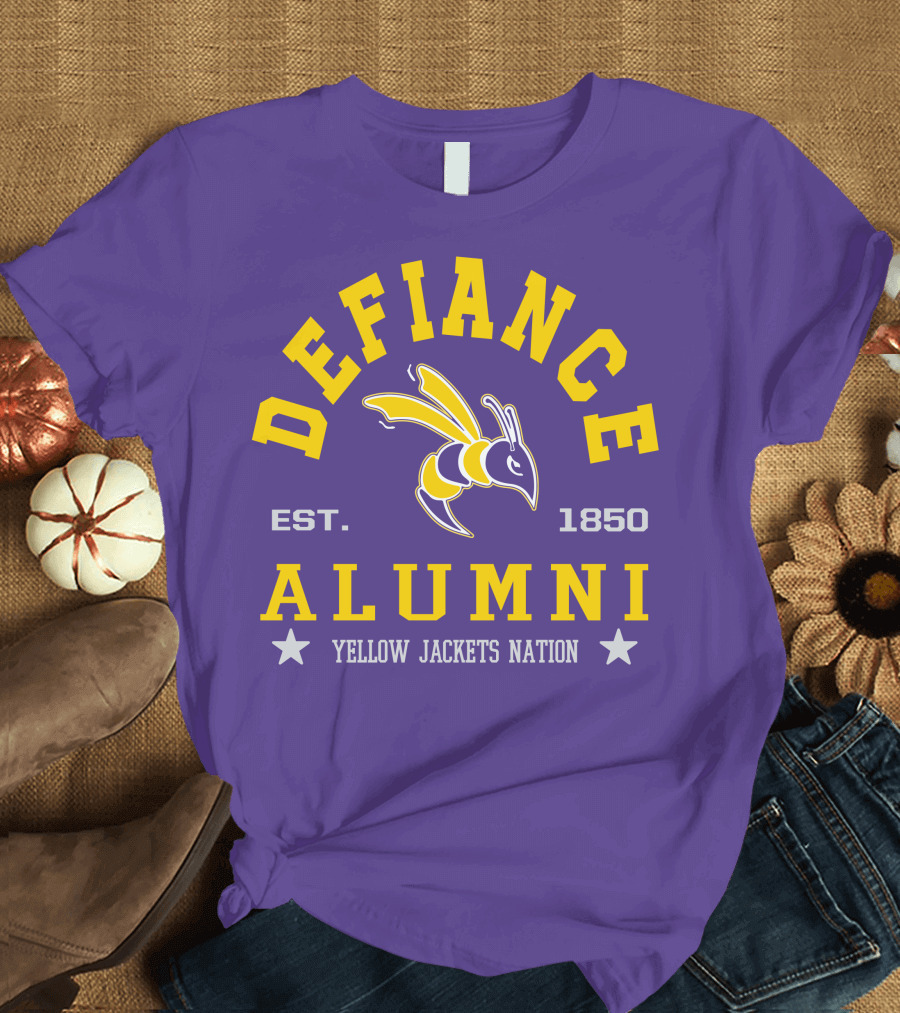 Defiance College Alumni Yellow Jackets Nation Est. 1850 T-Shirt
