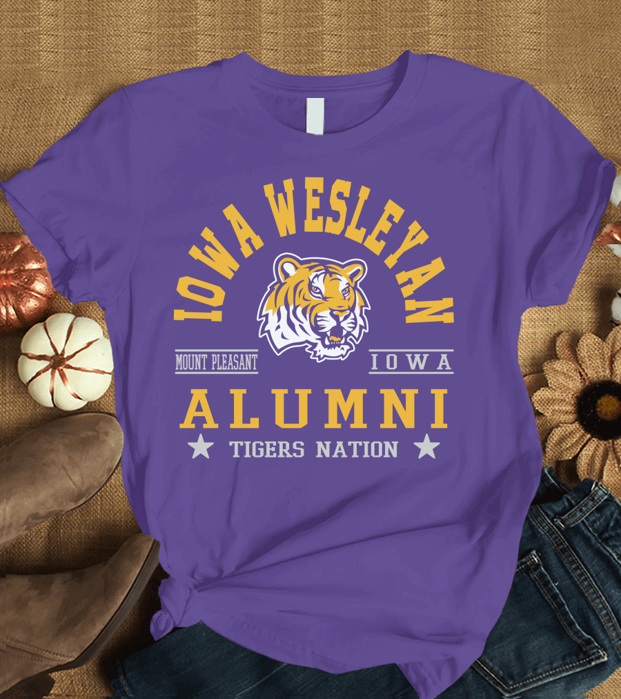 Iowa Wesleyan Alumni Tigers Nation Mount Pleasant Iowa T-Shirt