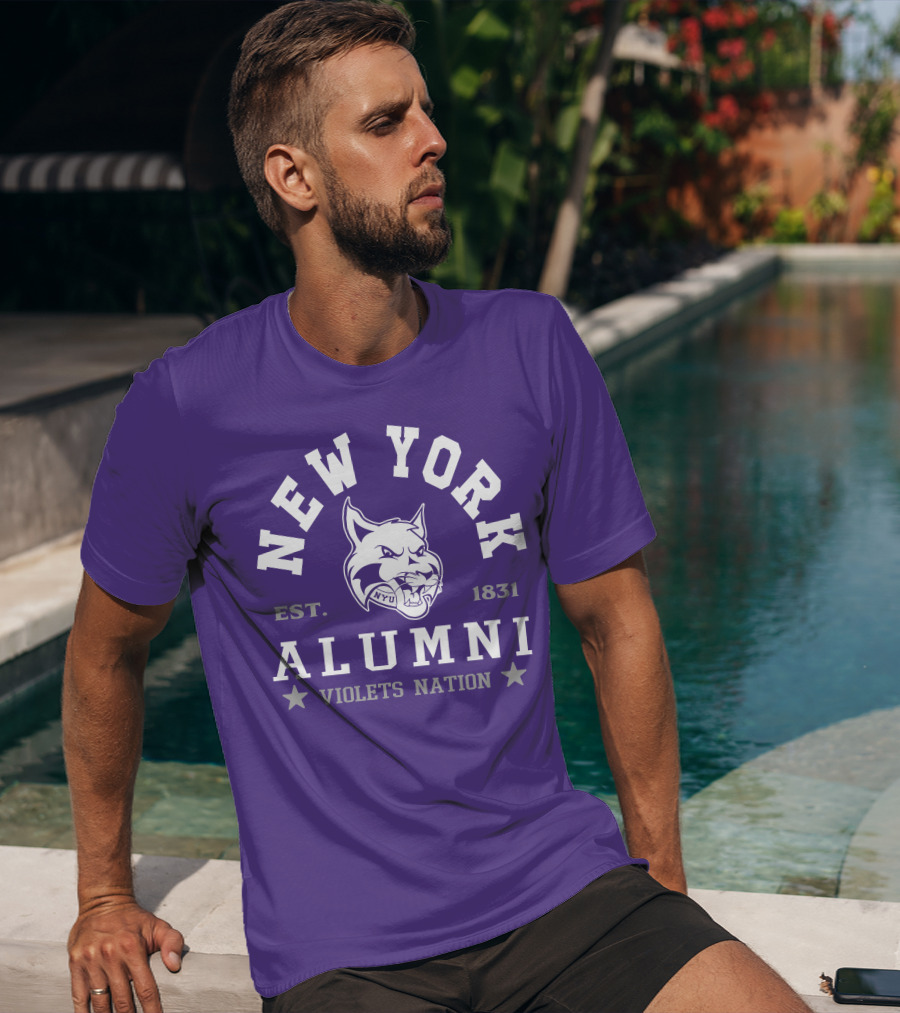 New York Alumni Violets Nation Est. 1831 NYU T-Shirt