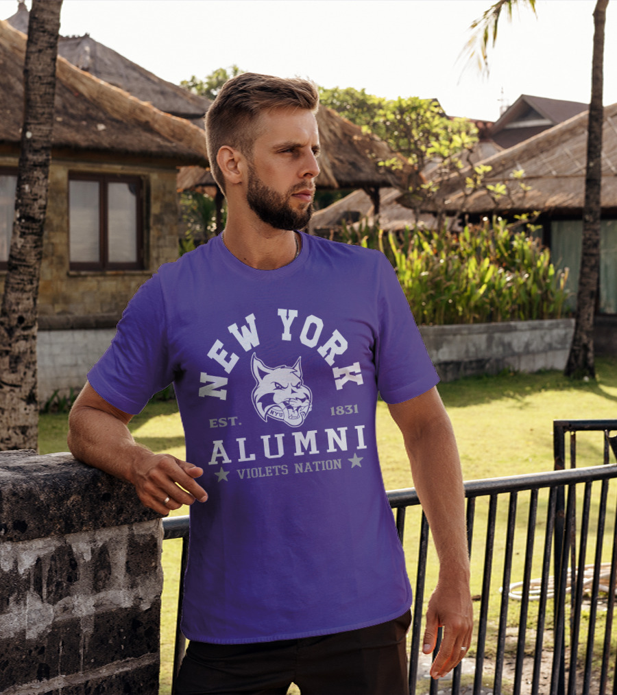New York Alumni Violets Nation Est. 1831 NYU T-Shirt