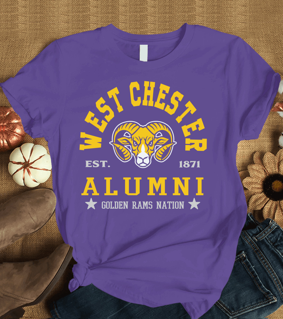 West Chester Alumni Est. 1871 Golden Rams Nation T-Shirt